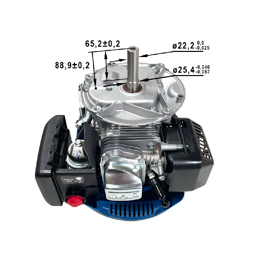 Бензиновый двигатель Y145V для газонoкосилок L 4710S (L4410, L4410S) HYUNDAI - 9647724